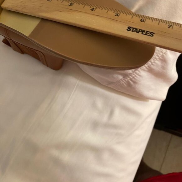 Chloe Girl's Leather Scallop-Trim Ankle Boots, (Color brown Size:35EU (4US KID) - Picture 10 of 11